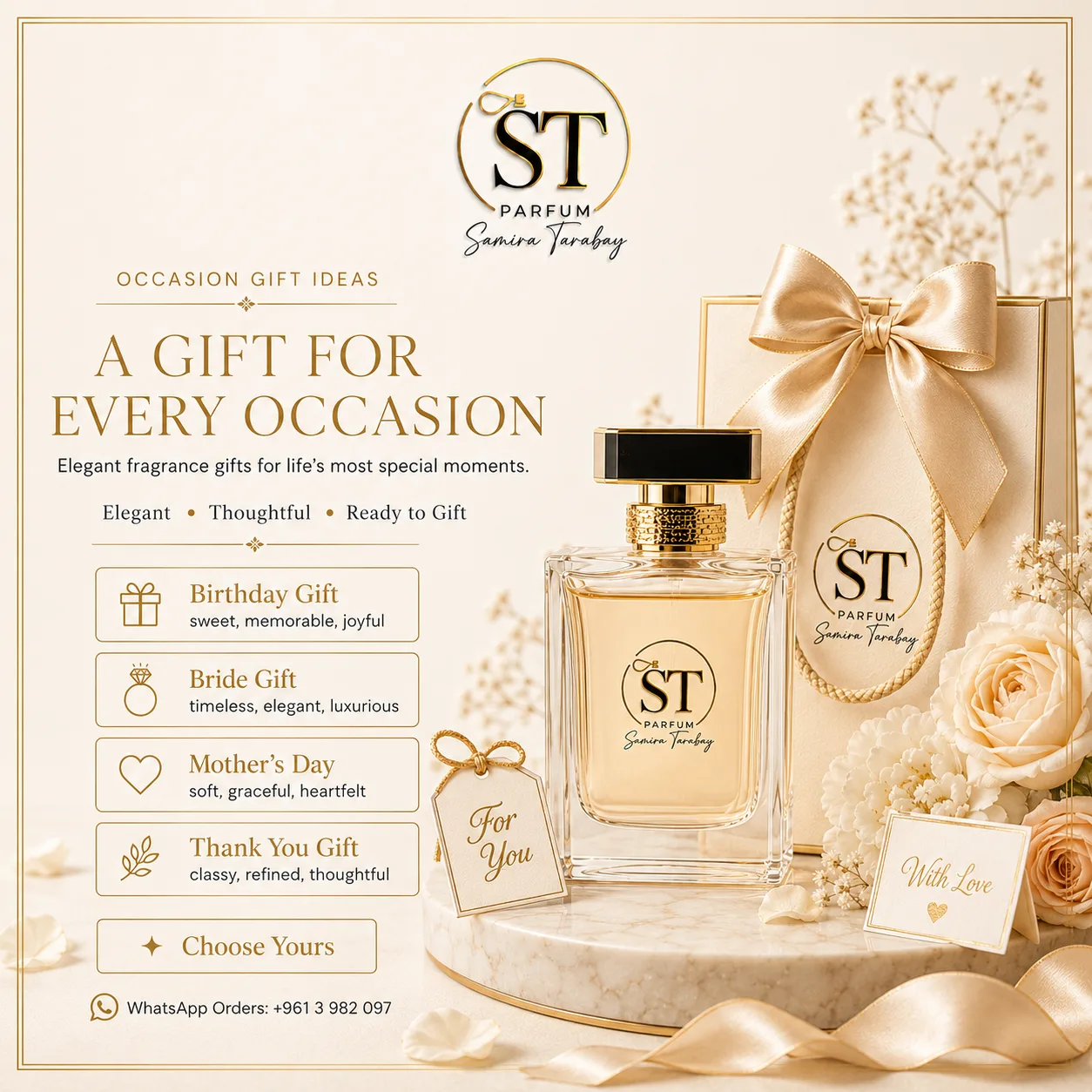 ST Parfum custom occasion gift